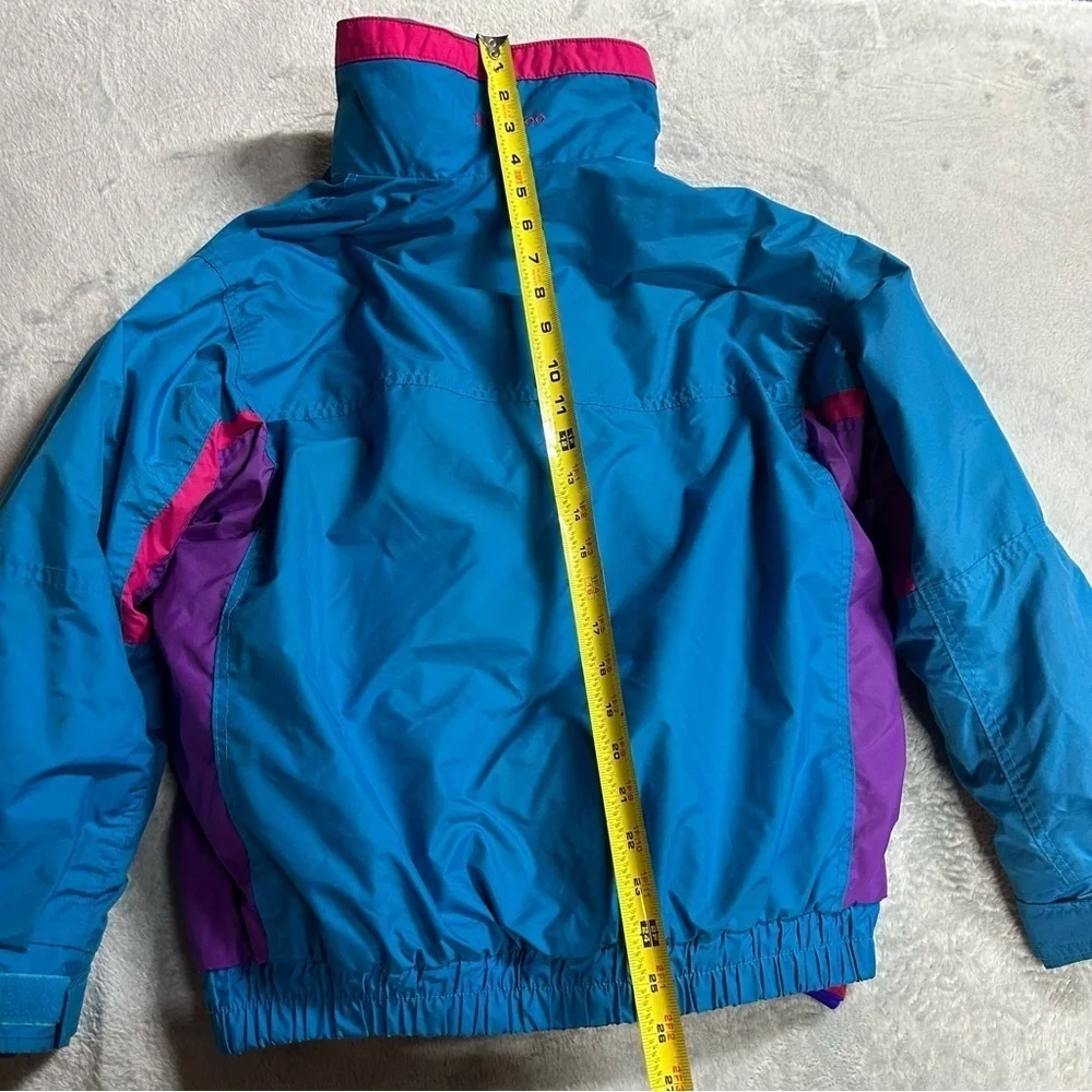 VTG 90’s Columbia Bugaboo 3 In 1 Teal, Pink Ski Jacket Fleece Youth, 14-16